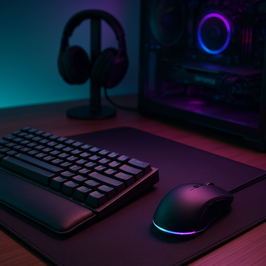 Herní box s výkonným PC a periferiemi