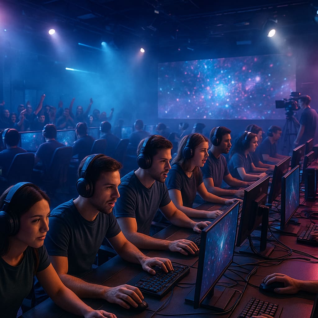 LAN akce v gaming studiu